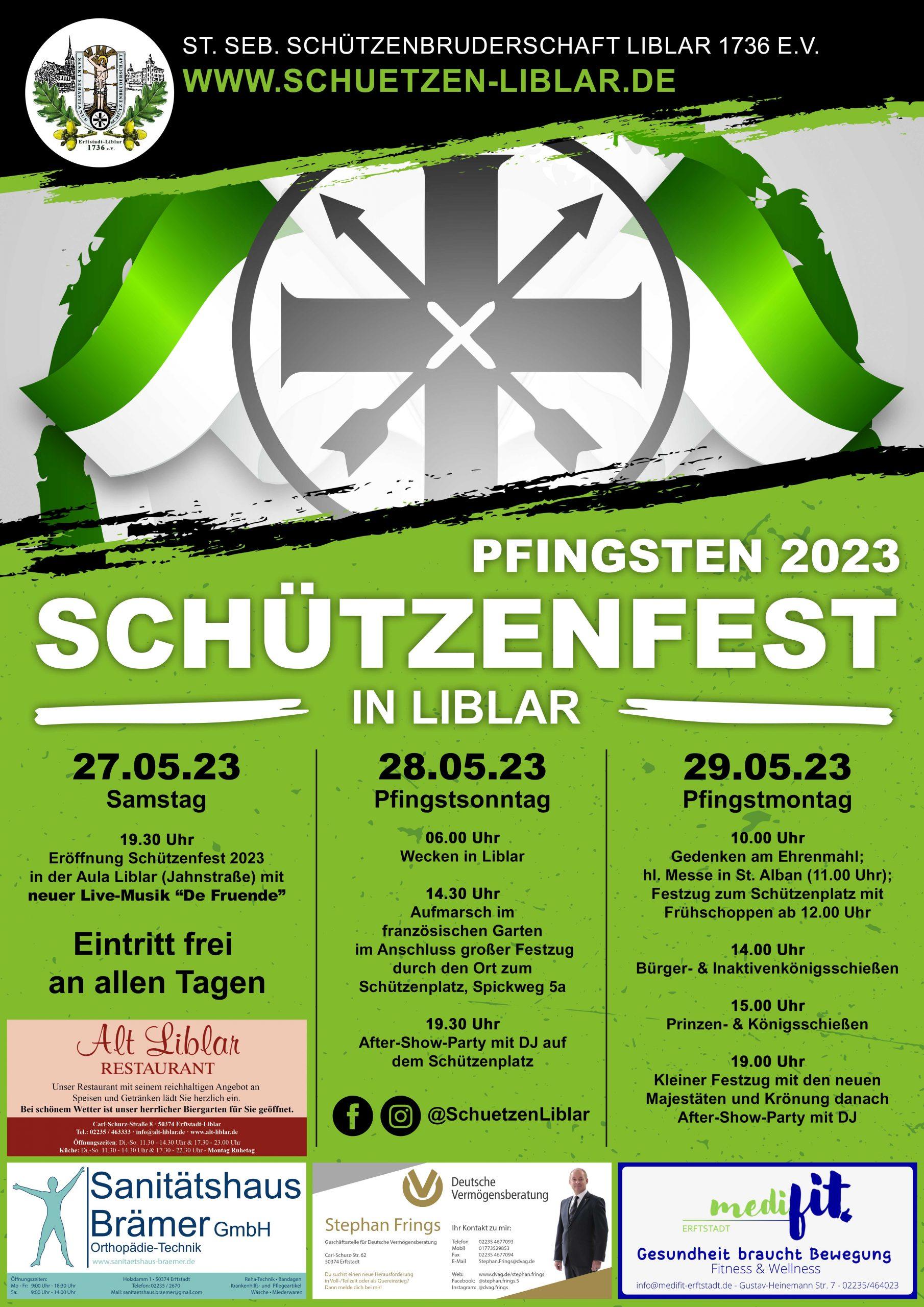 Schützenfest am Pfingstwochenende