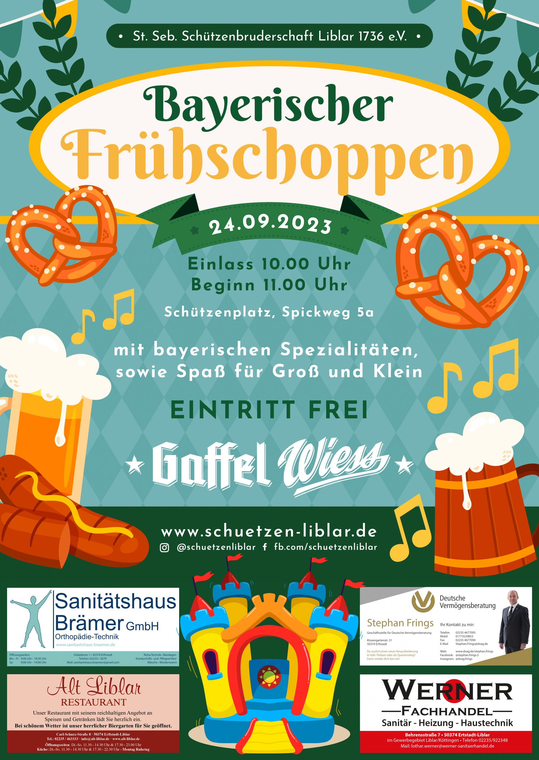 Bayerischer Frühschoppen in Liblar am 25.09.2022