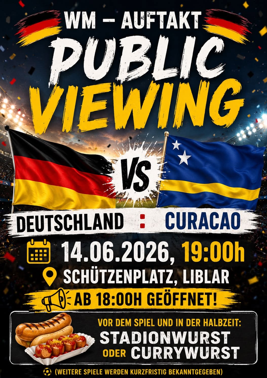 Deutschland vs. Curacao Deutschland vs. Curacao