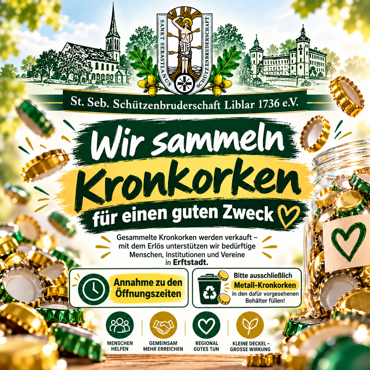 Kronkorken sammeln für den guten Zweck Kronkorken sammeln für den guten Zweck